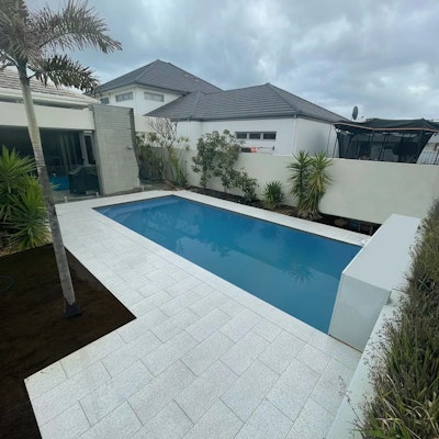 White Granito Pavers