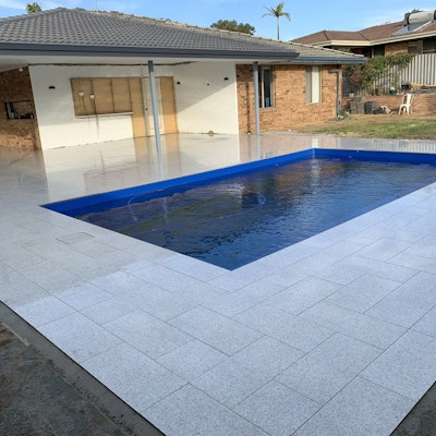 White Granito Pavers
