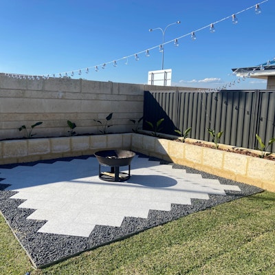 White Granito Pavers