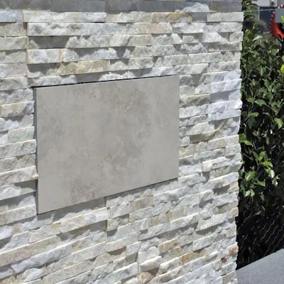 White Quartz Natural Stone Feature wall Perth