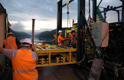 Remote operation of underwater cutting for additional inlet at Warragamba Dam
