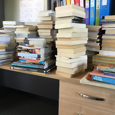 Book drive donations