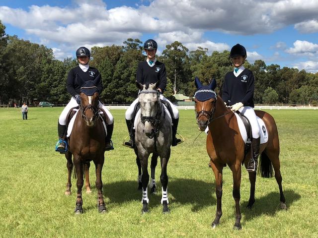 Rebecca Curran, Jaime Baker & Shania Benbow at the 2018 Interschool Championships 