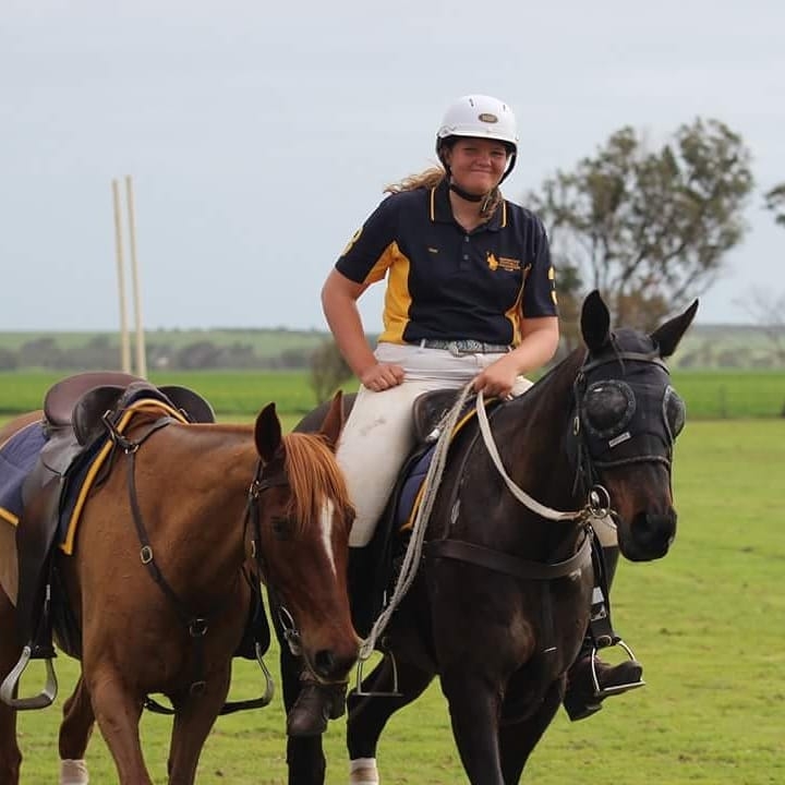 Pippa riding 'Vegas'