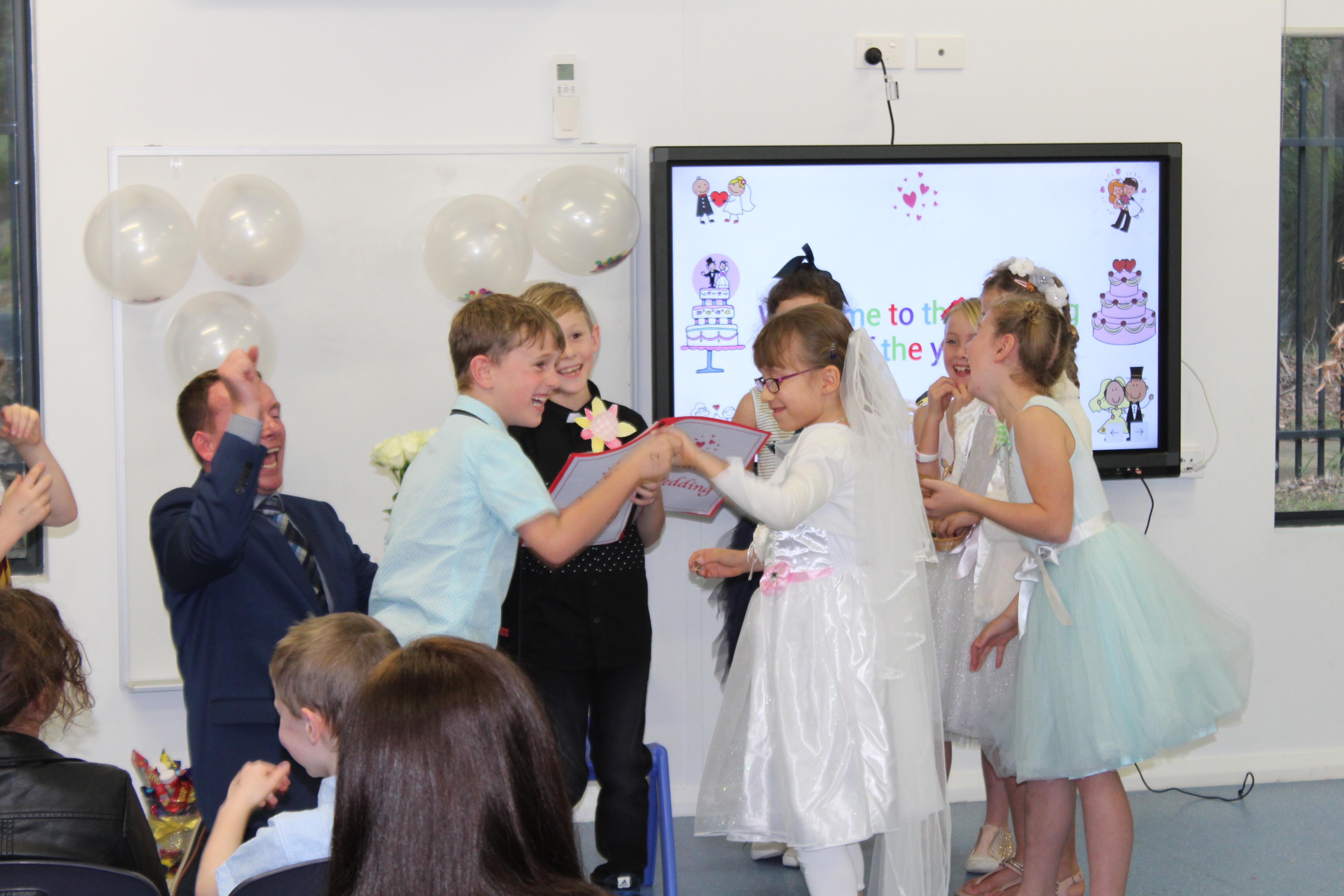 Bride & Groom Handshake 