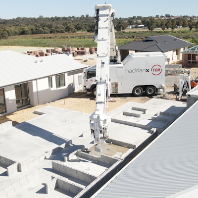 Upgraded Hadrian X® completes first house structure