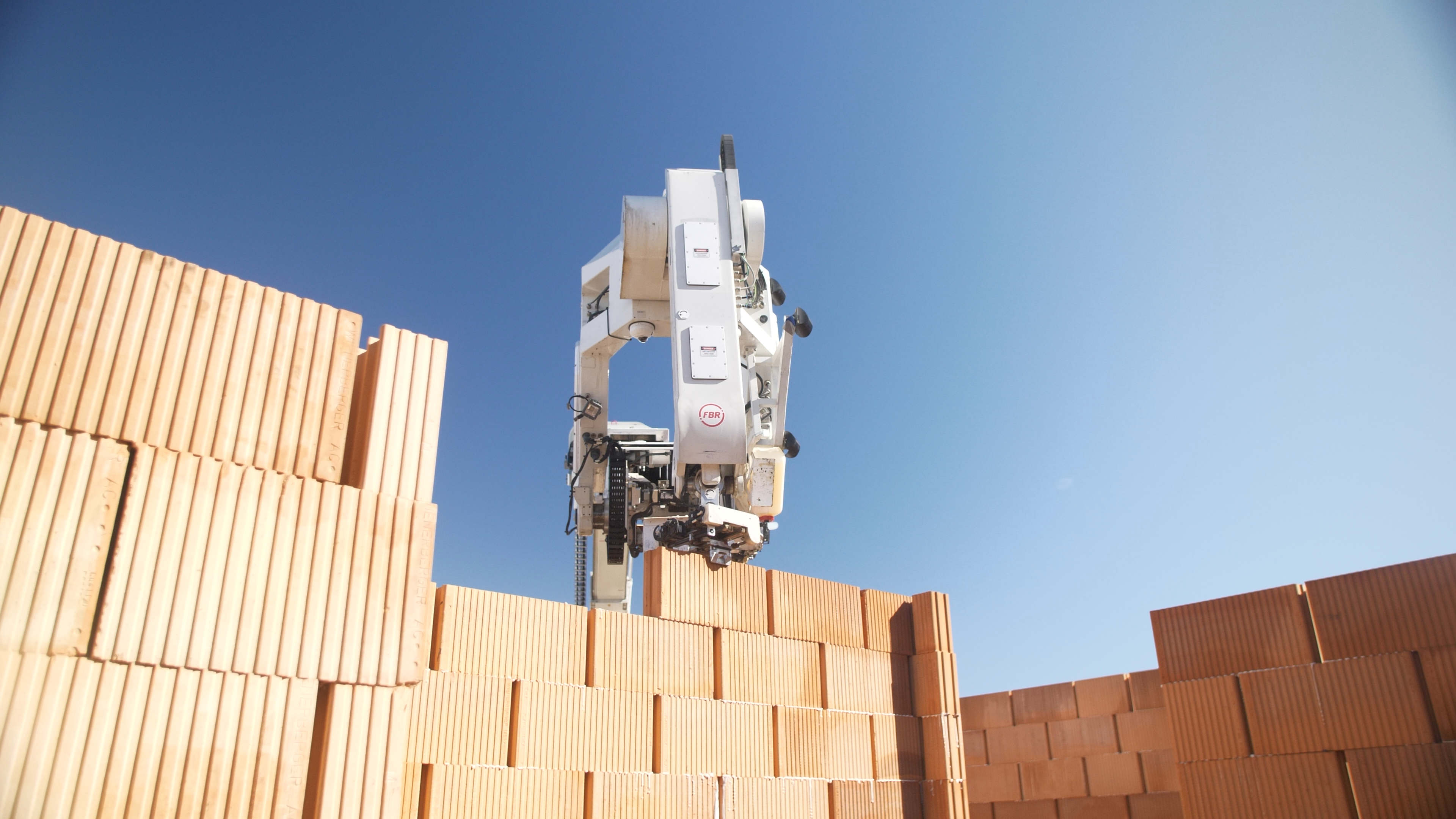 World First Clay Block Home Built by Robot