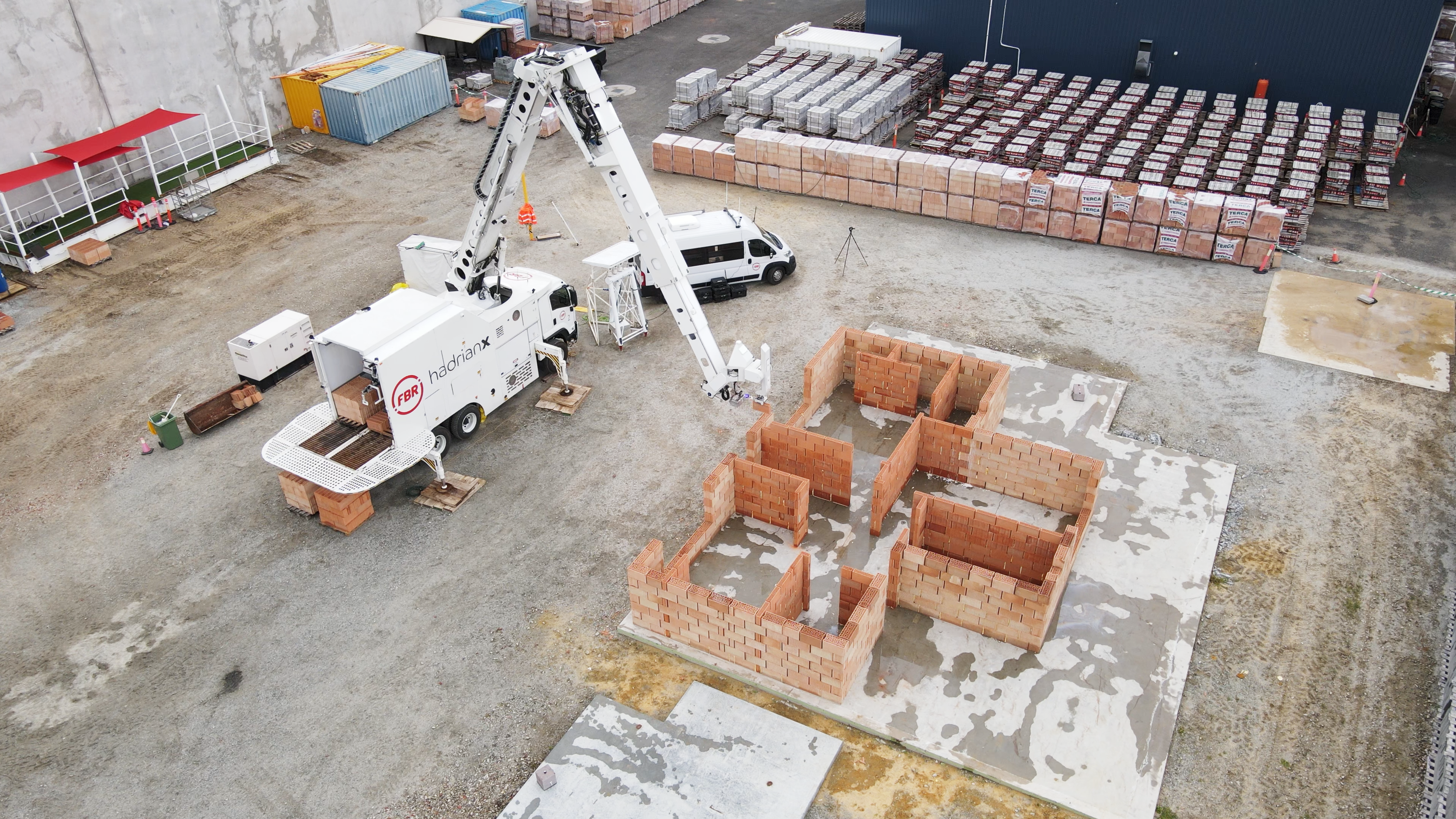 FBR completes outdoor pilot build for Wienerberger