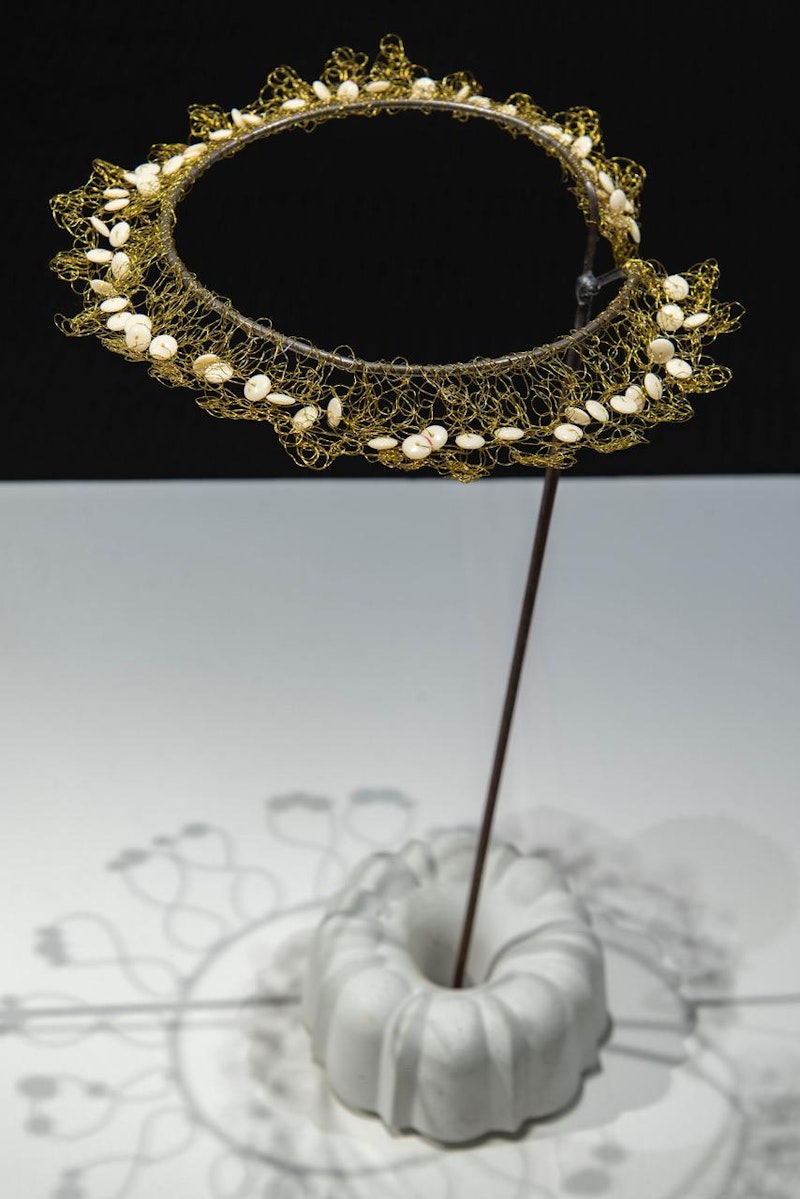 T(ruth) 2021 found materials and concrete by Helen Seiver