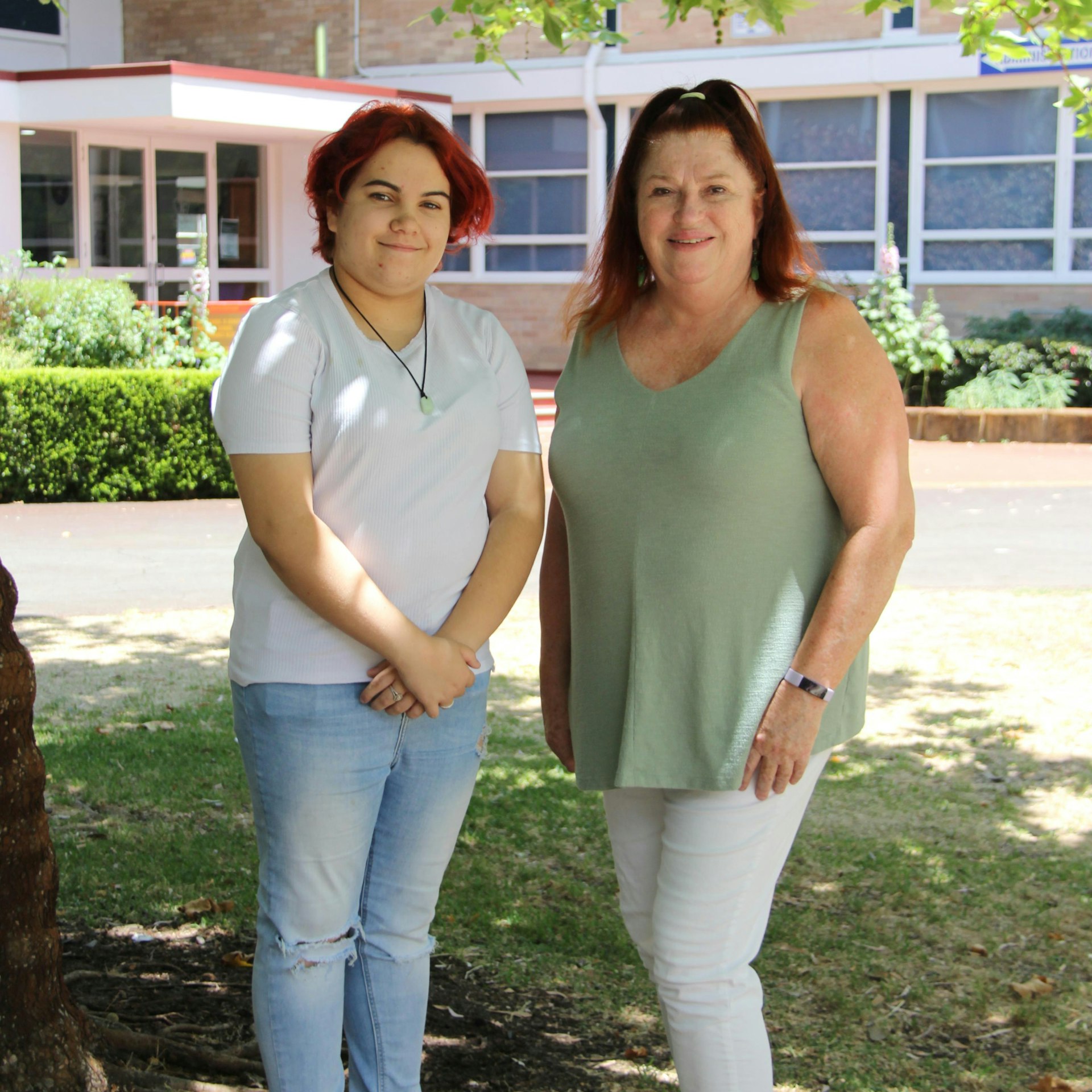 Jorja Davis and Ms Robinson