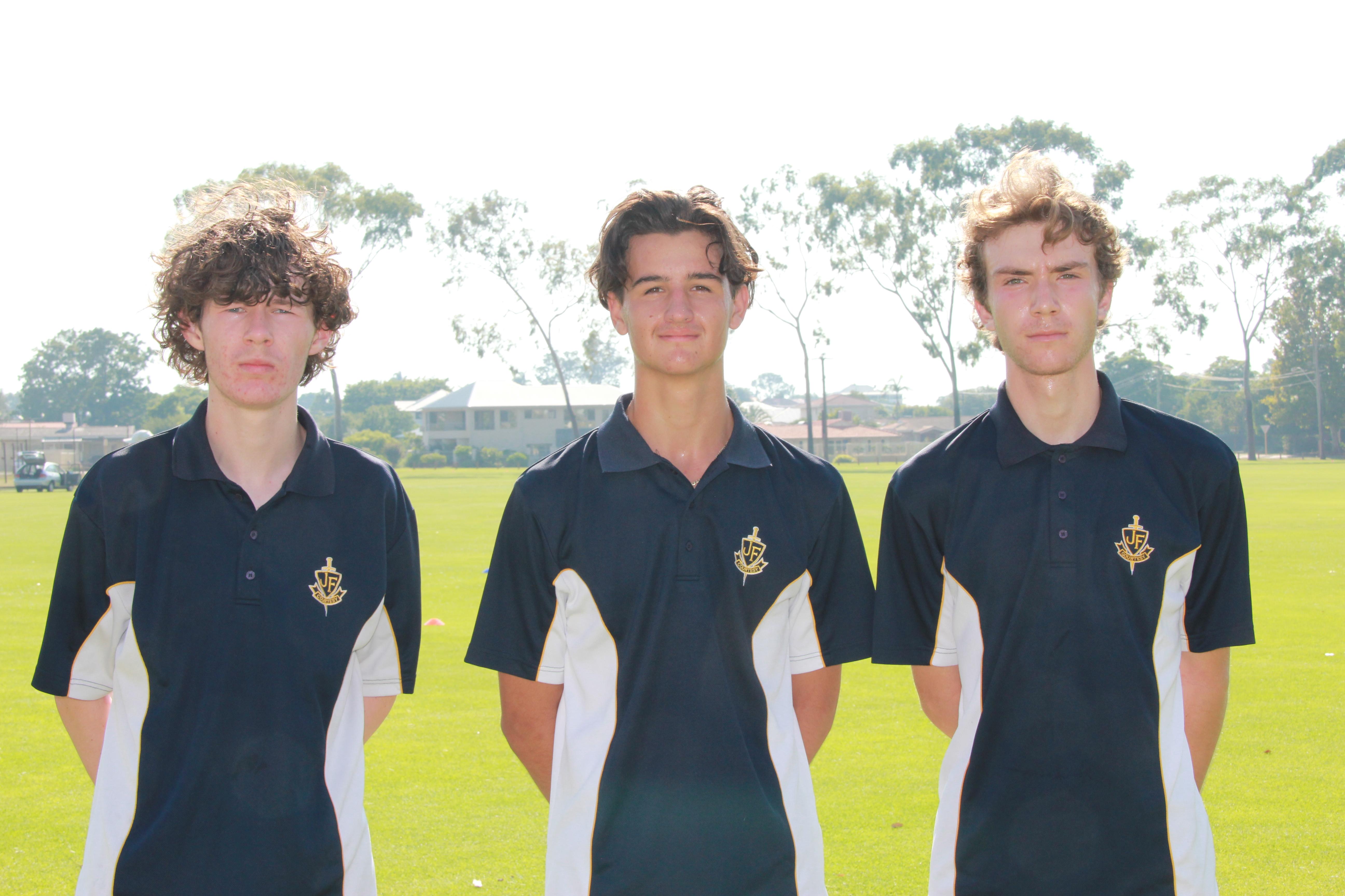 1st Brady Williams (Year 11) 2nd Zak Spillman (Year 11) 3rd Heath Wiggens (Year 12)