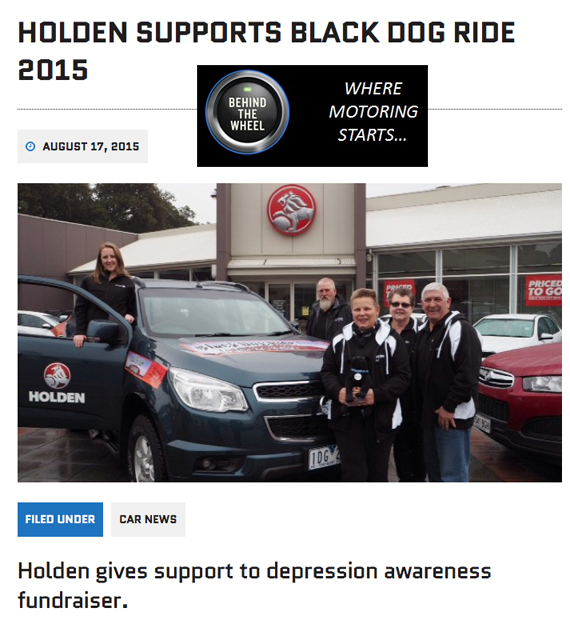 Black Dog Ride Red Centre 2015 Media - Holden Supports Black Dog Ride - Behind The Wheel Mag