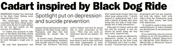 Black Dog Ride Red Centre 2015 Media - Bertrand Cardart Inspired by Black Dog Ride