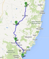 Black Dog Ride around Australia Day 1