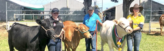 Black Dog Ride's Peter Milton with Winston and his Clementines at Perth Royal Show 2018