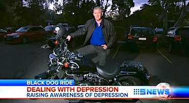 Simon Bouda reporting on the Black Dog Ride to the Red Centre 2012