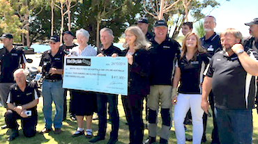 Black Dog Ride 2014 Cheque Presentation to MHFA