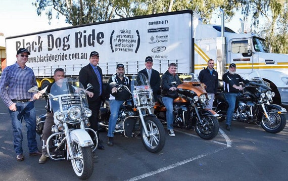 Black Dog Ride's Big Rig to Sweep Stigma Away Photo by Belinda Soole