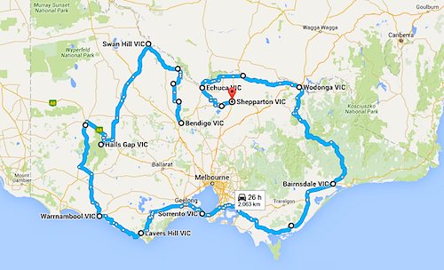 Black Dog Ride - VIC 2016 Itinerary v1