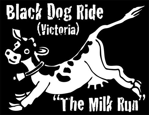 Black Dog Ride VIC 2016 Milk Run Logo