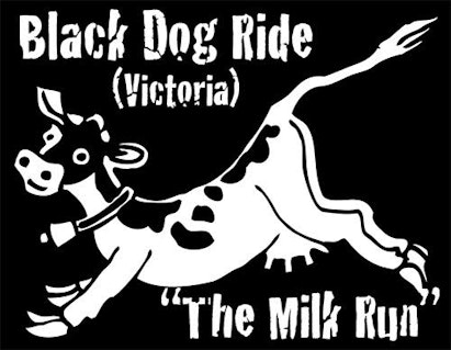 Black Dog Ride VIC 2016 Milk Run Logo