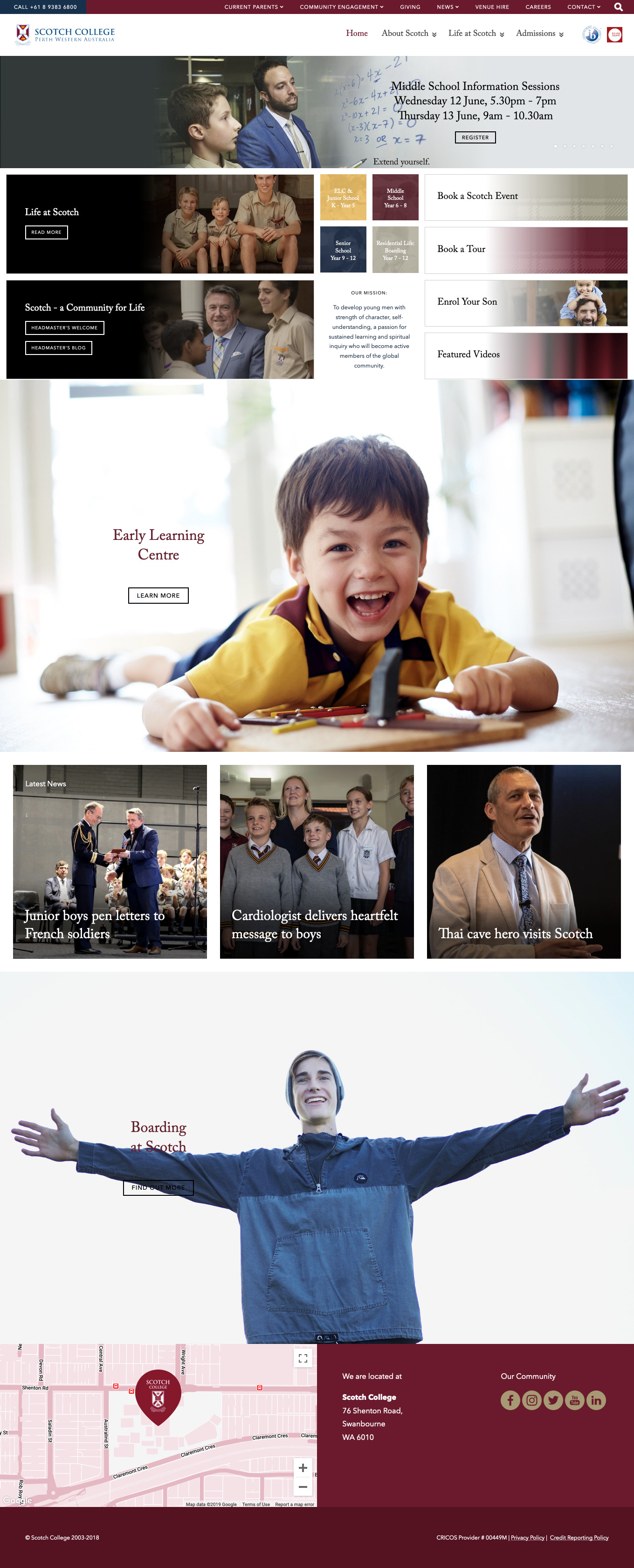 Scotch College Home Page