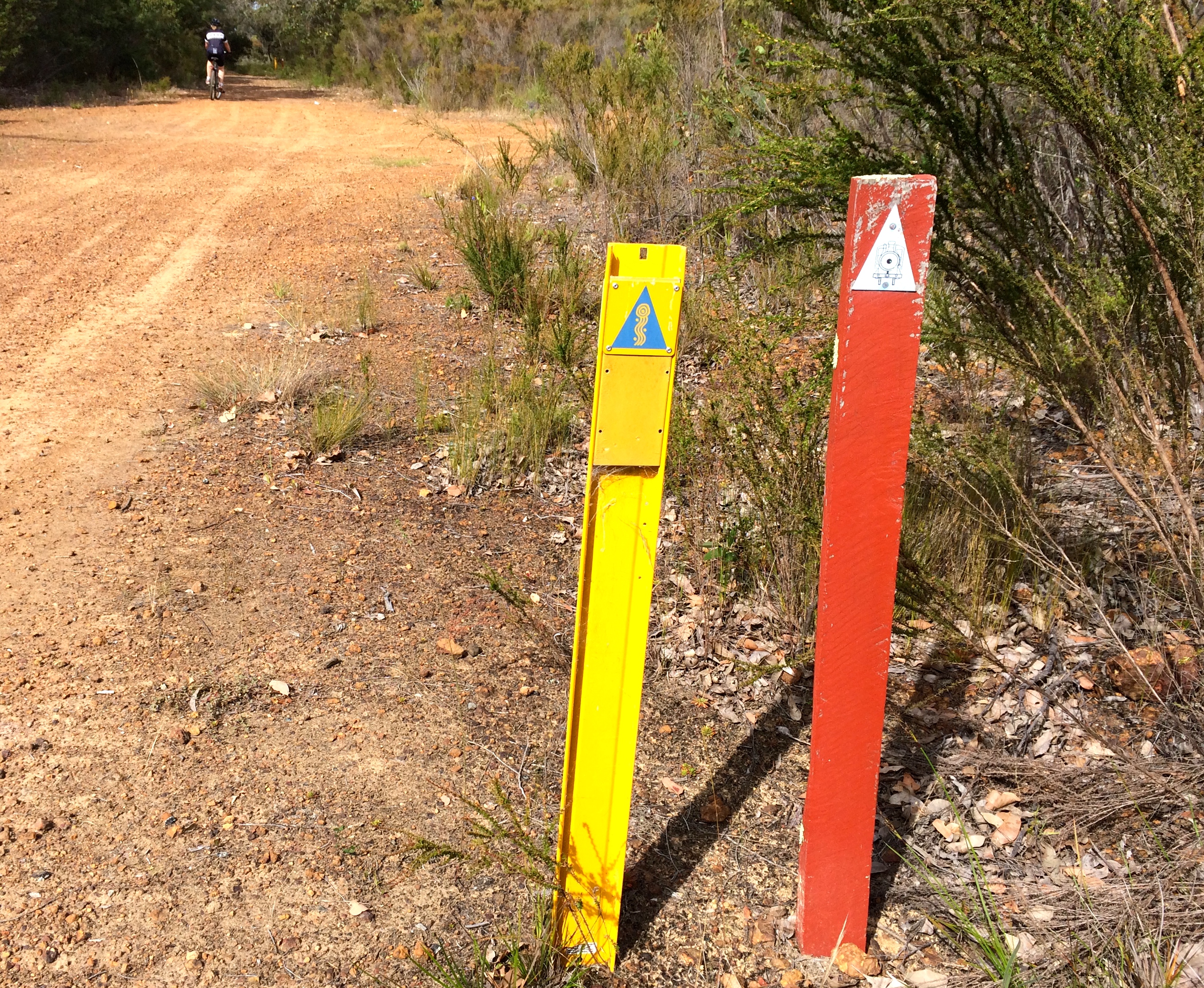 Denmark Nornalup Heritage Trail and Munda Biddi Trail markers