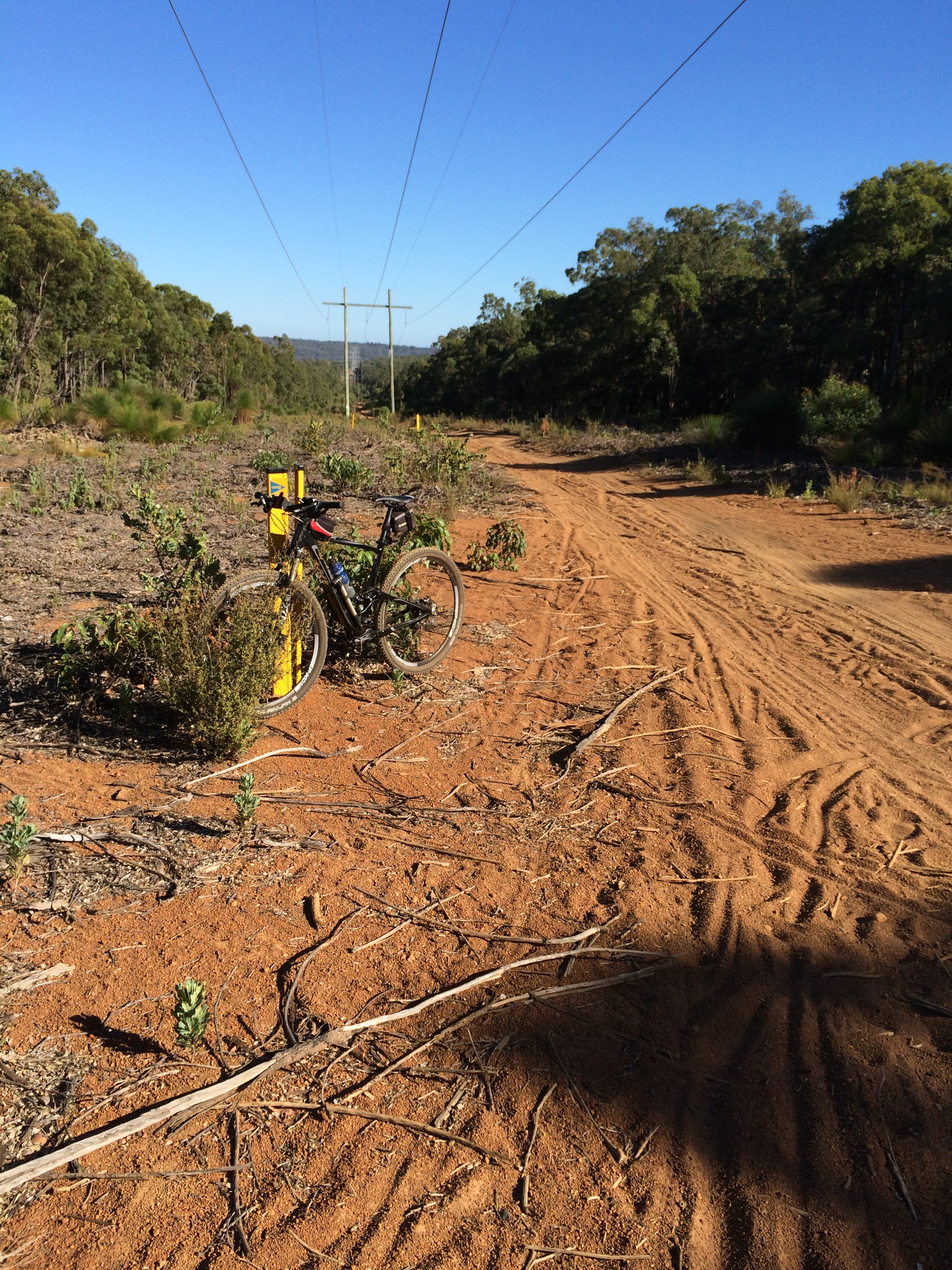 Near where touring route rejoins main trail