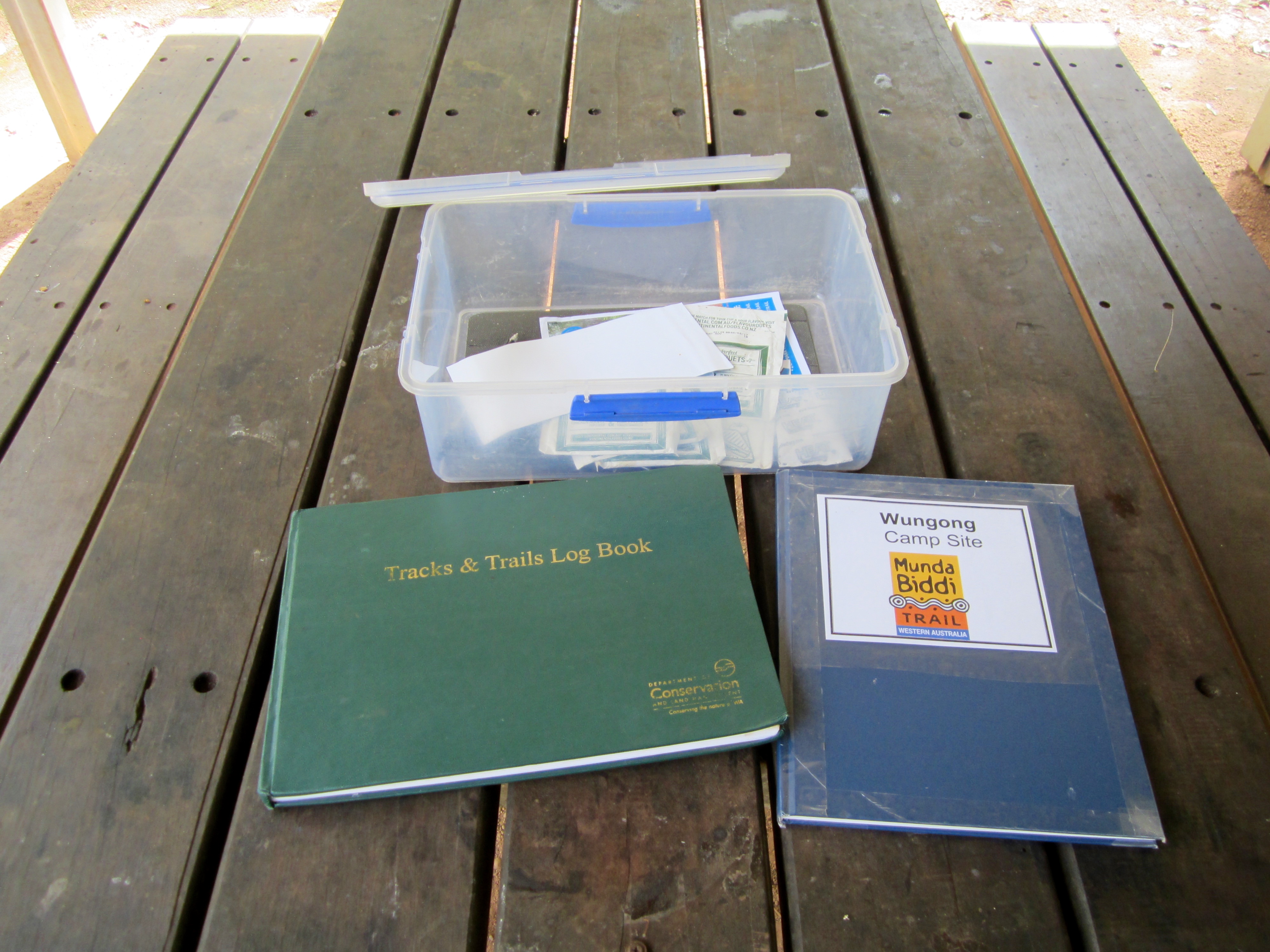 Hut log book and comment book