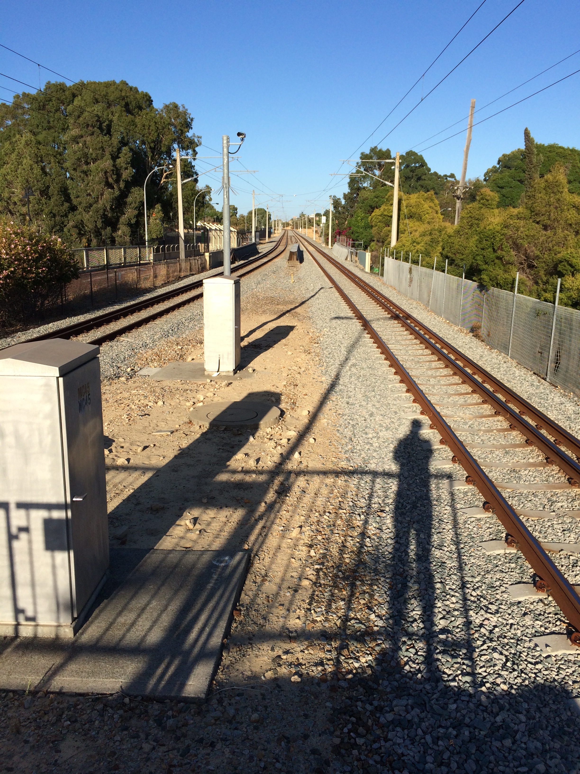 Waiting for a Perth Train