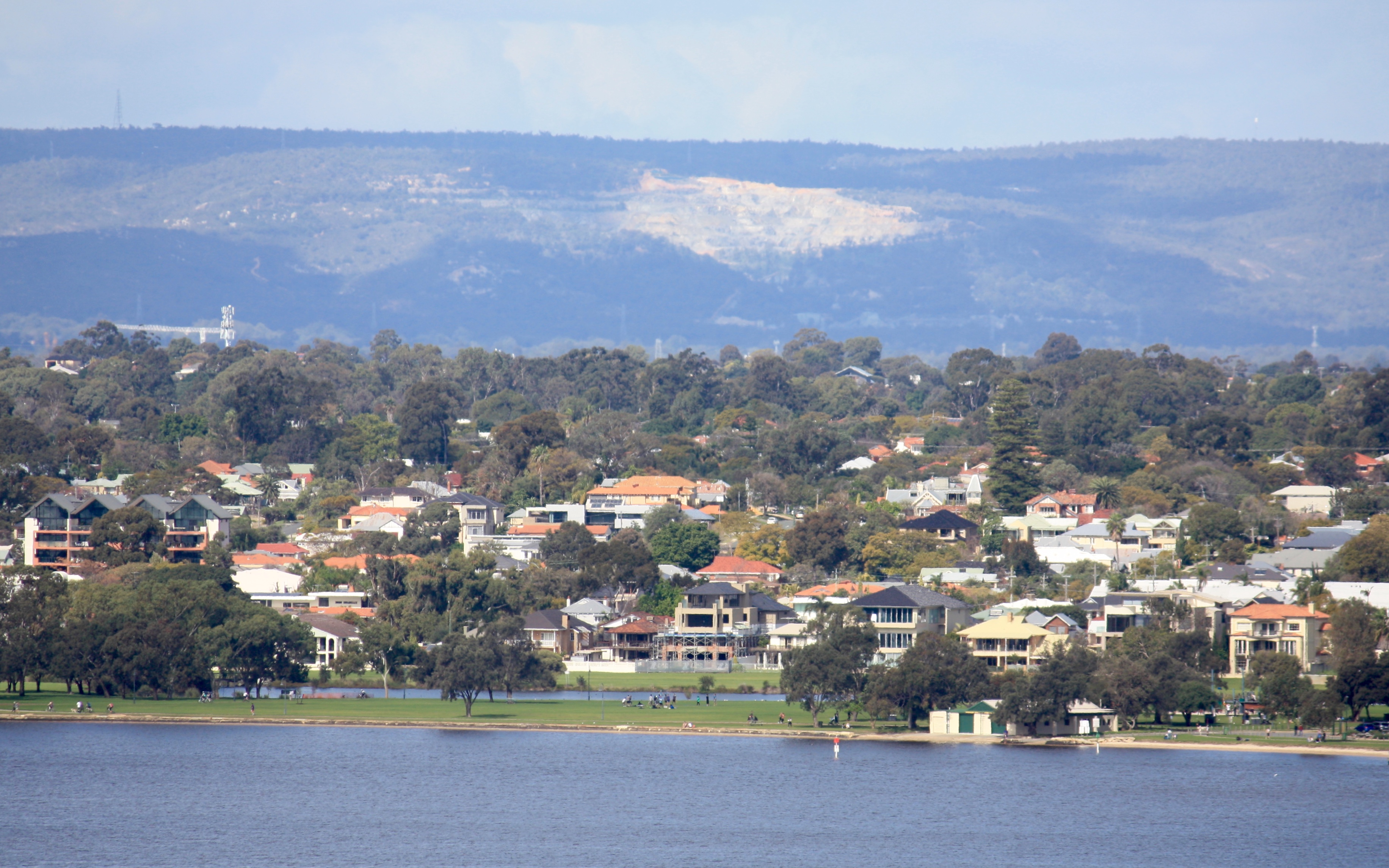 Mining scar on Scarp from Kings Park