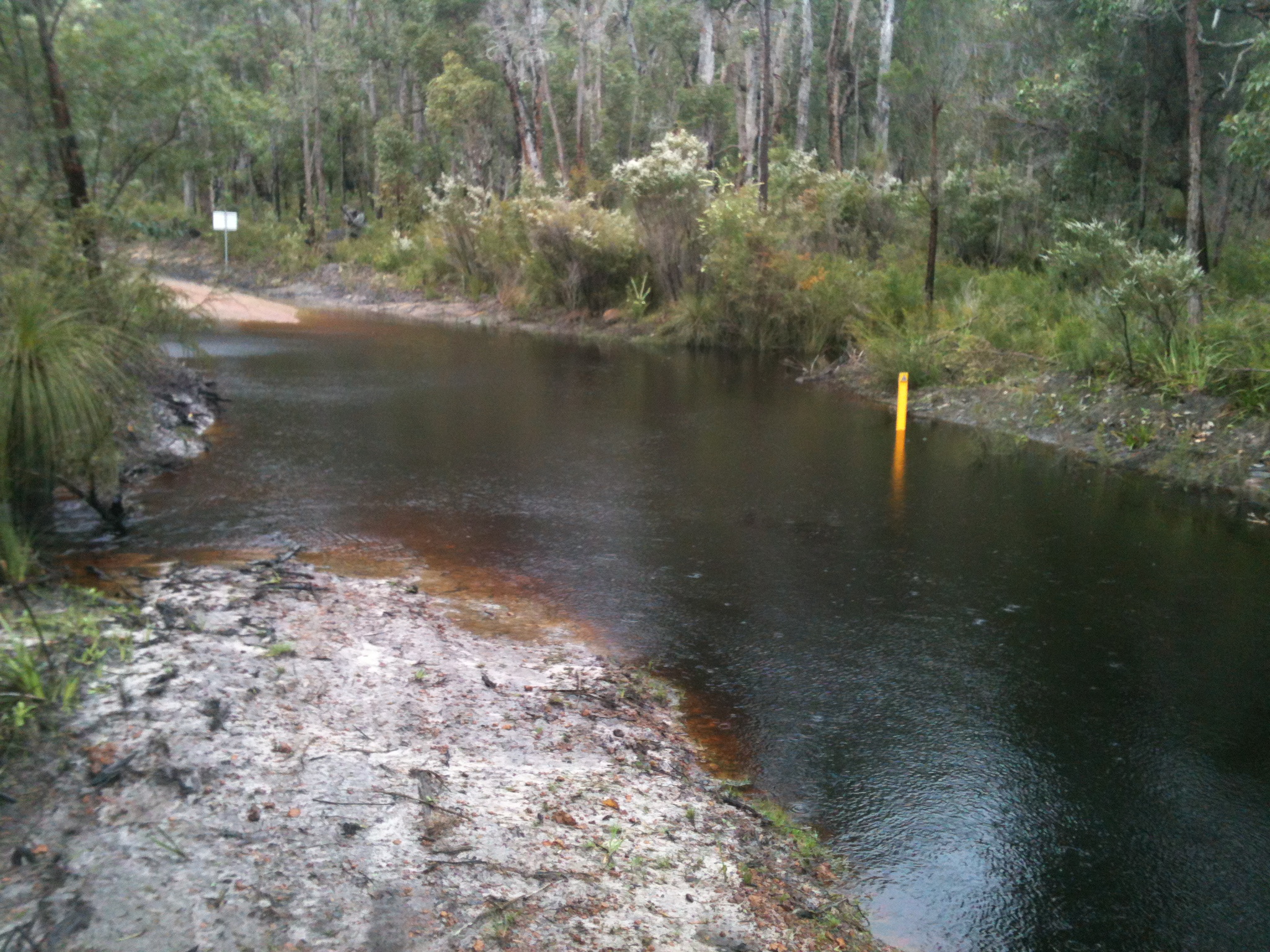 Flooded trail Map 8 Sept 2013