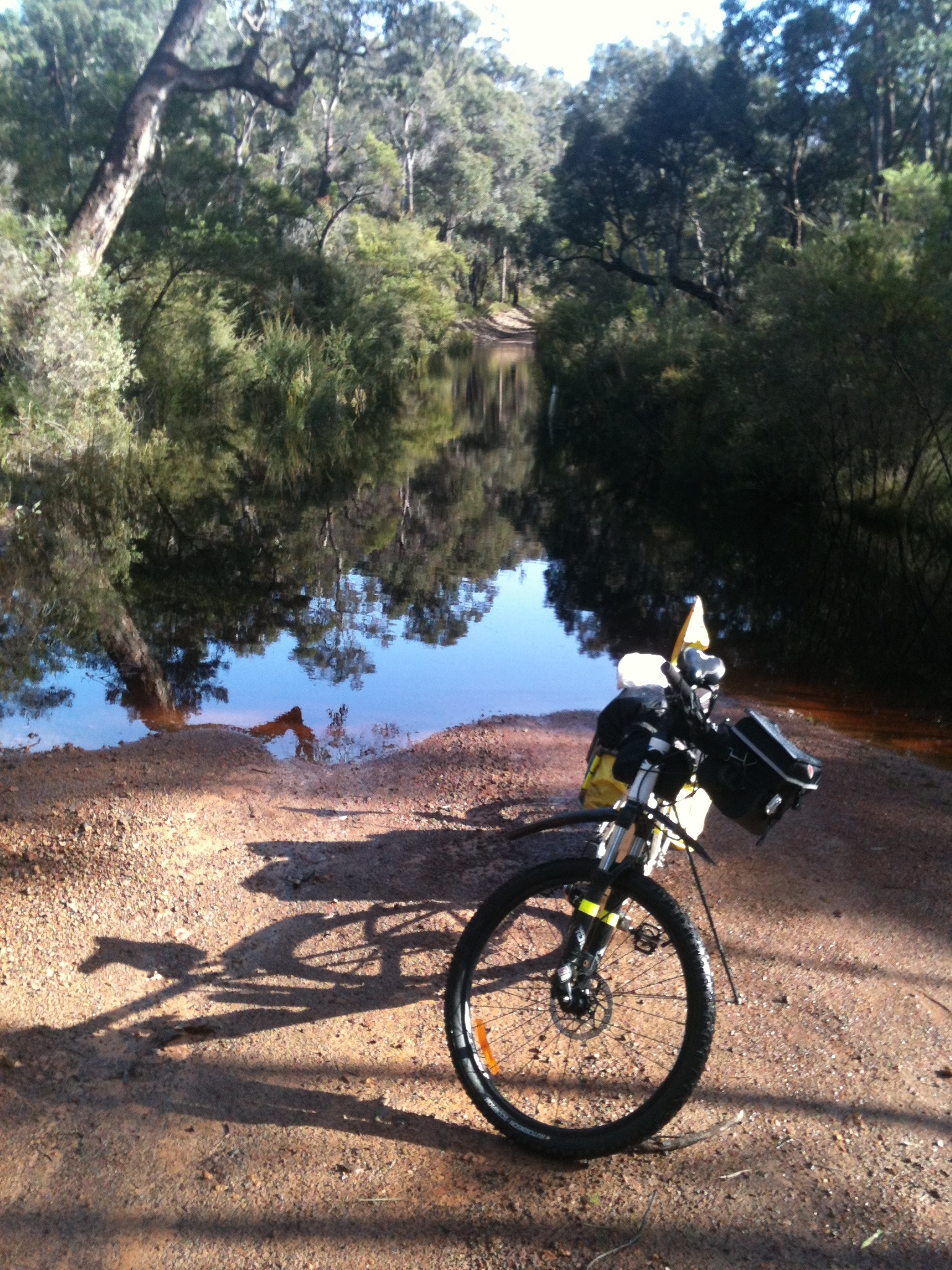 Flooded trail Map 8 Sept 2013