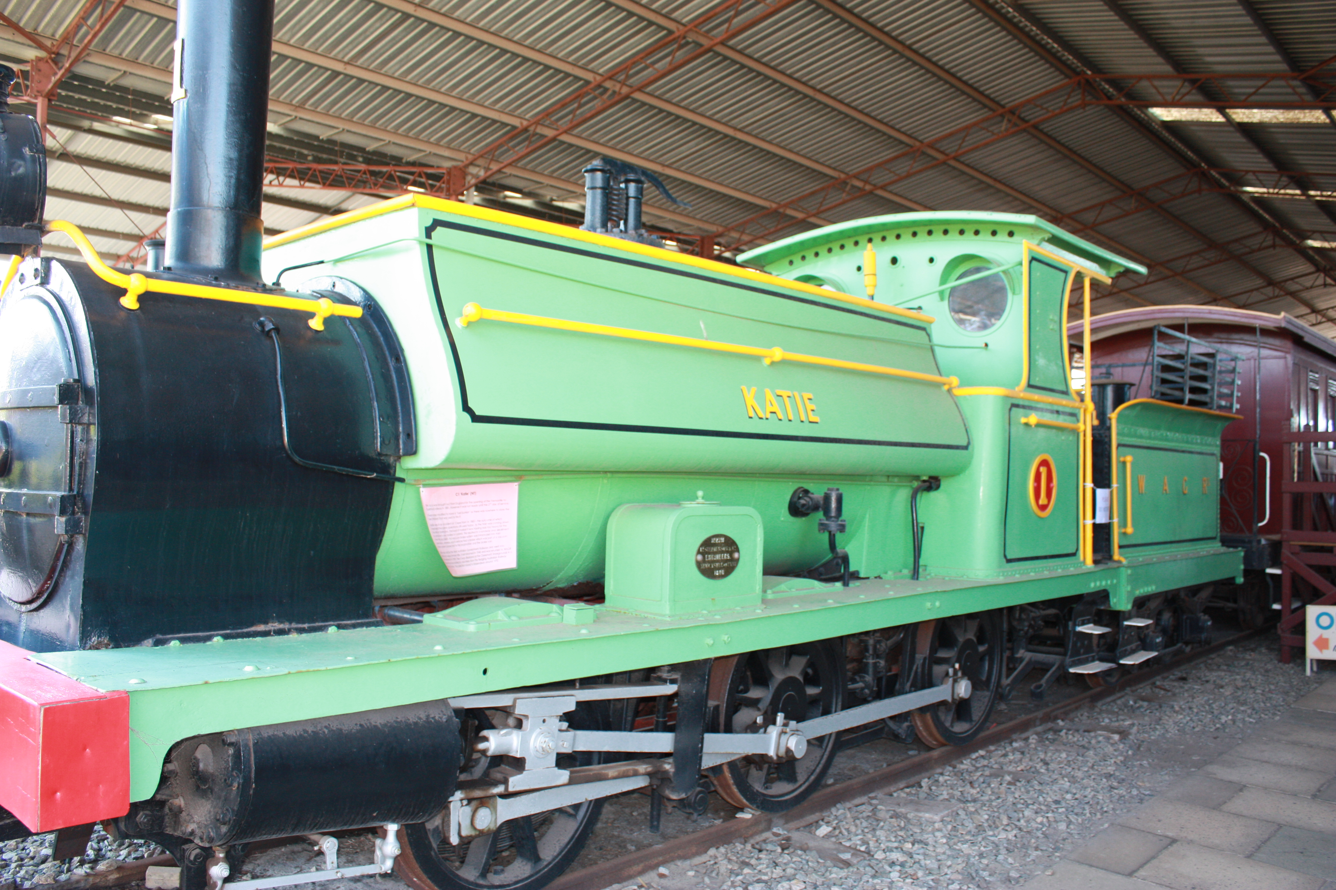 Katie at Bassendean Railway Museum
