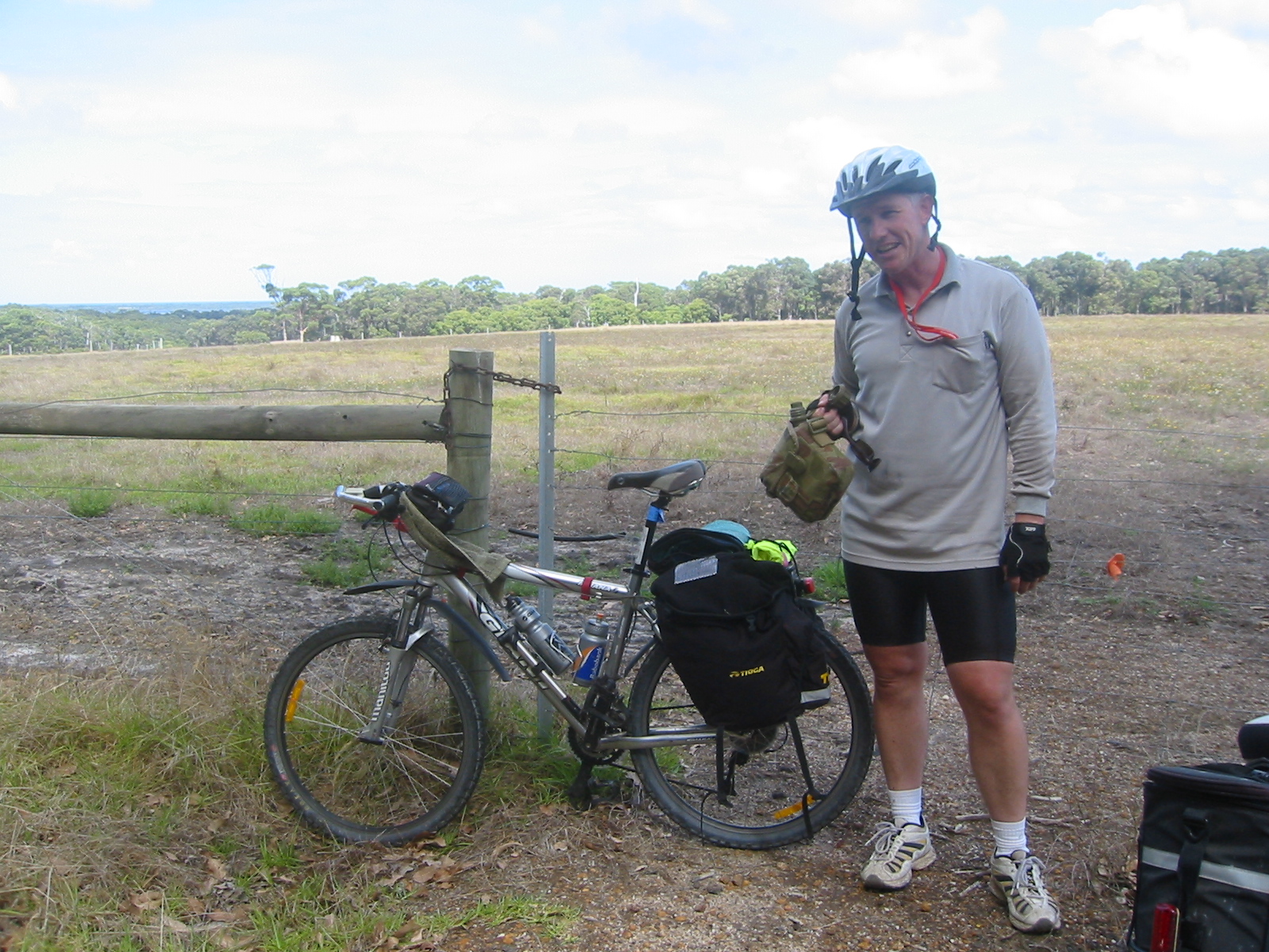 Hard tail with panniers