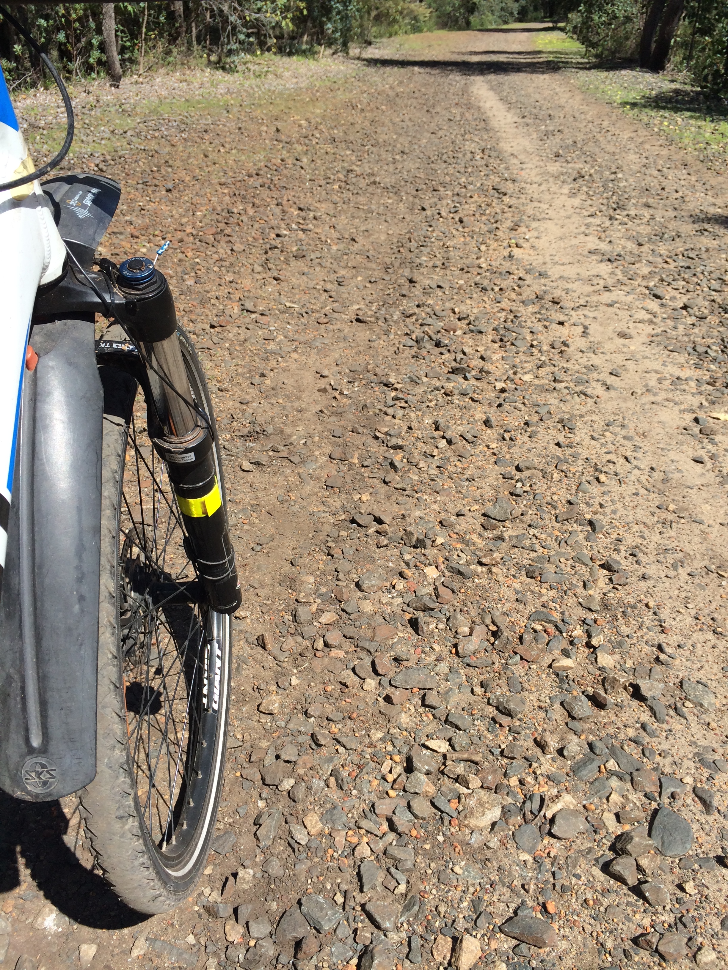 Ballast near Deep Creek Bridge - buried in 2015