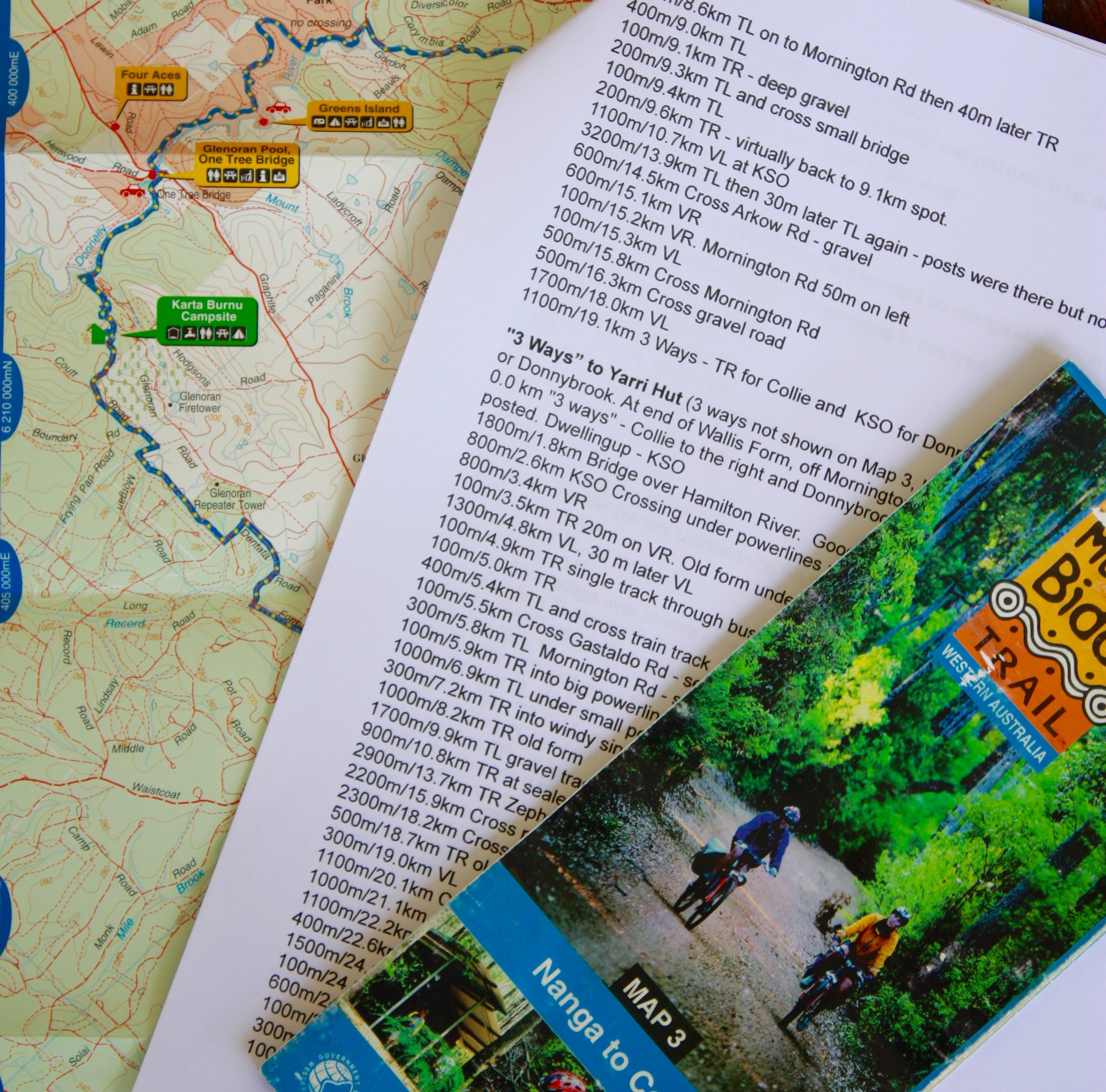 Use route sheet summaries in conjunction with the official maps
