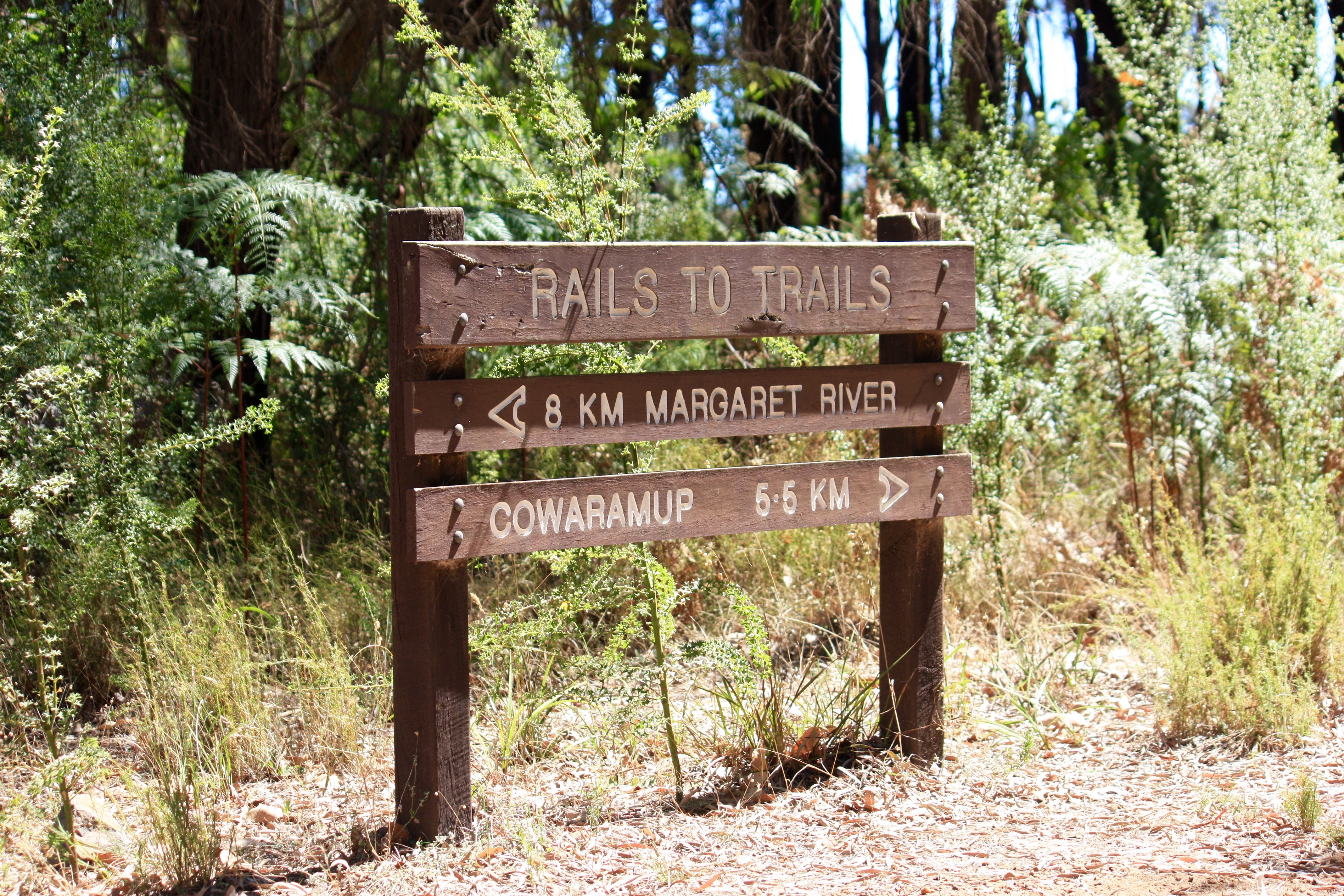 Rails to Trails sign