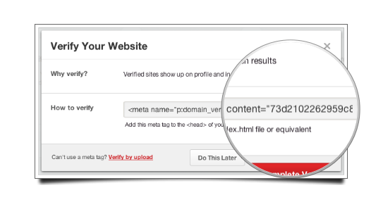 Copy Verification Number