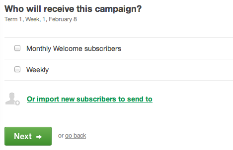 Who will receive this campaign?