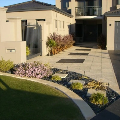 Ice Coral, Charcoal Coral Pavers