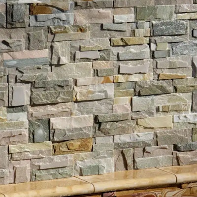 Knapped Ice Natural Stone Cladding