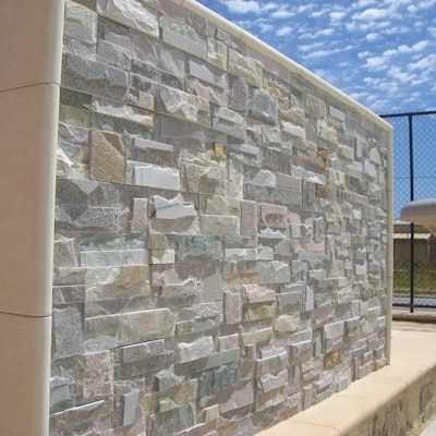 Knapped Ice Natural Stone Cladding