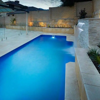 Roma Travertine French Pattern Paving and Capping