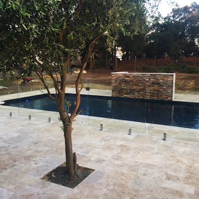 Cappuccino French Travertine Pool Pavers
