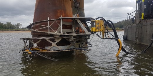 iasgroup Marine Growth & Corrosion Removal Structural Bridge Piles IAS Group