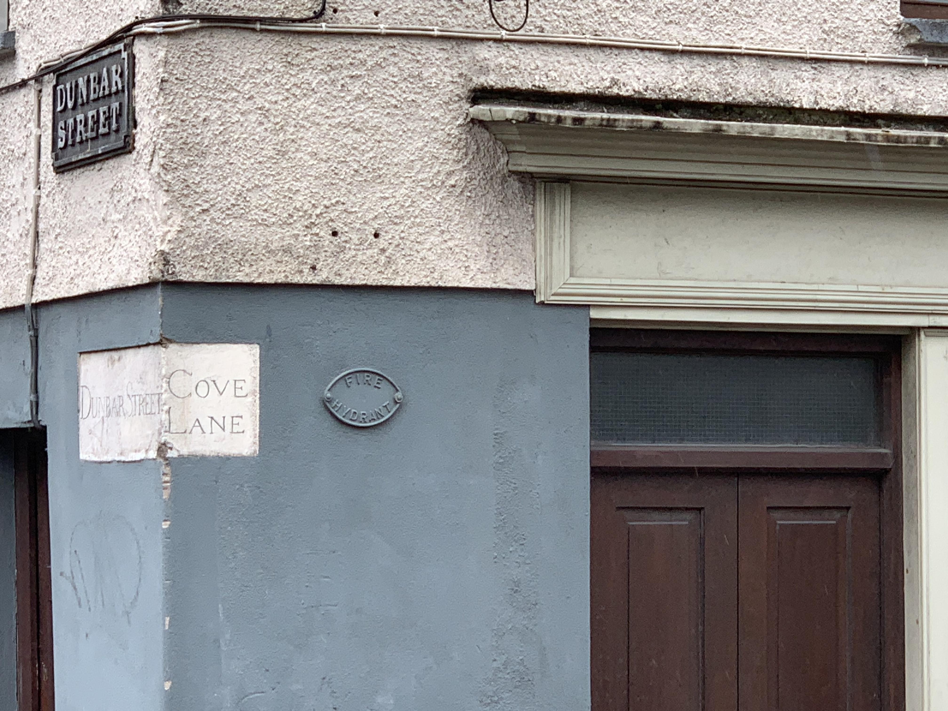 Dunbar Street and Cove Lane in Cork Ireland. Photo by Dr Ian Anthony.