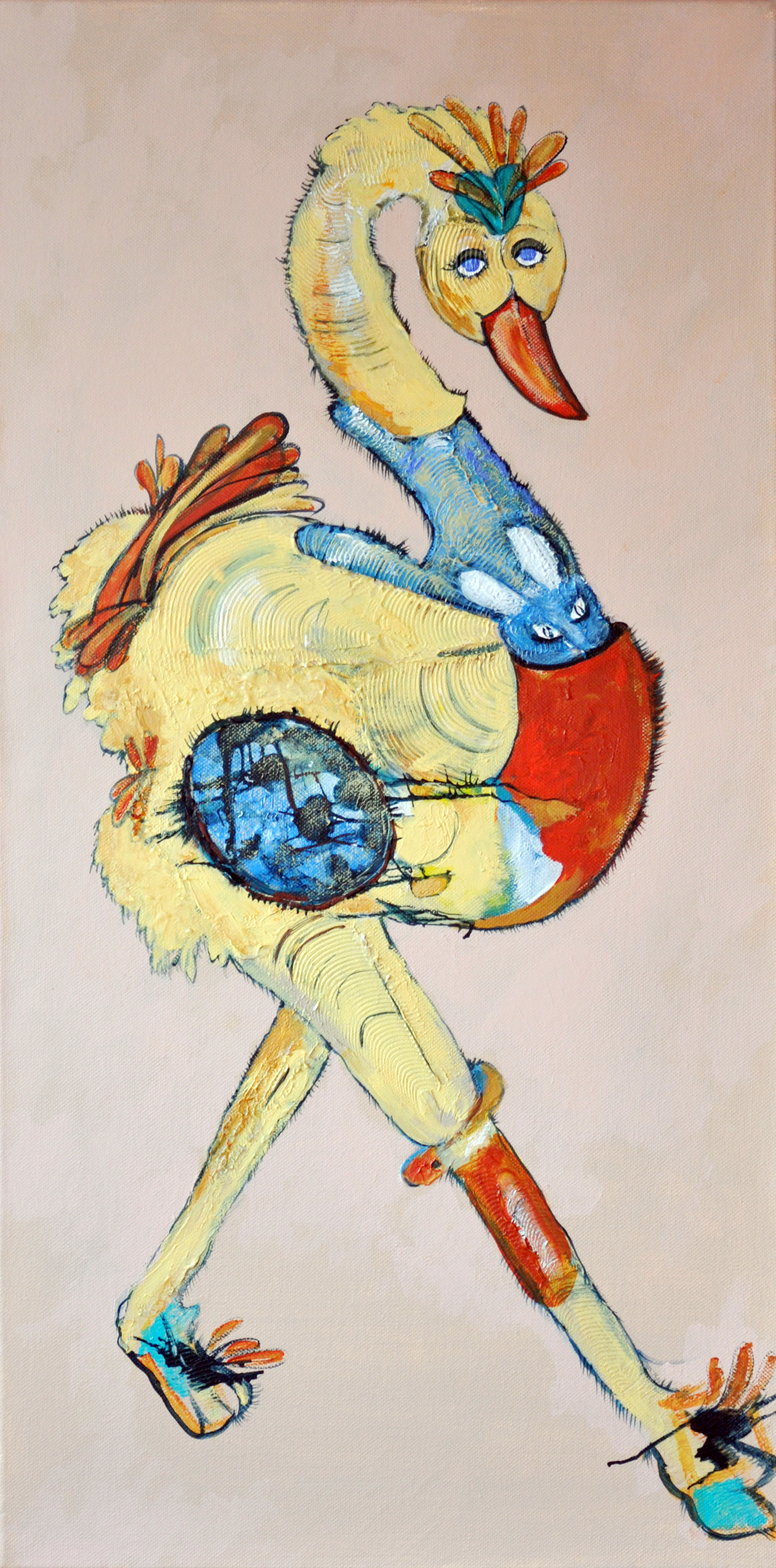 Duck Bird with Rabbit