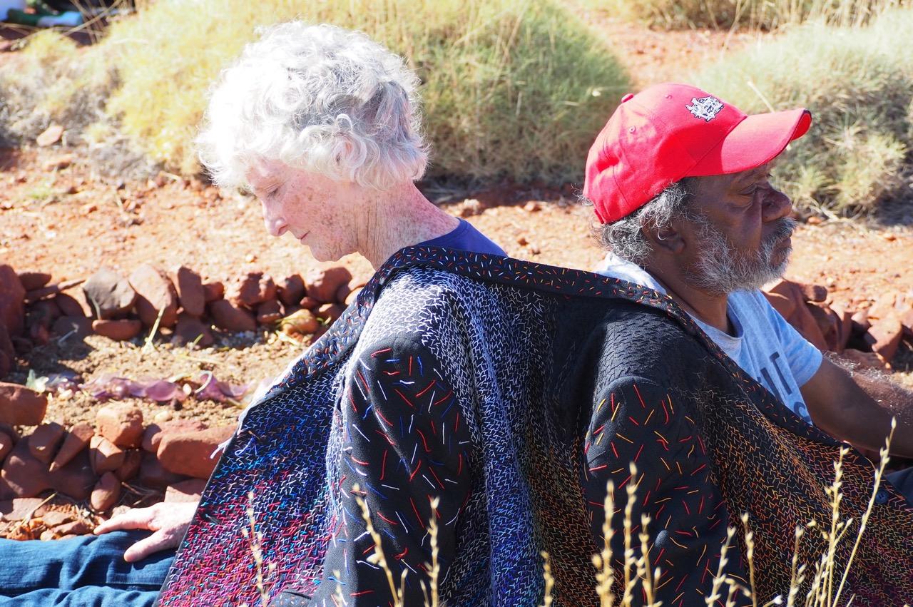Helen Seiver and Desmond Taylor wearing the Forgiveness Jacket - photograph by Joshua Ledger