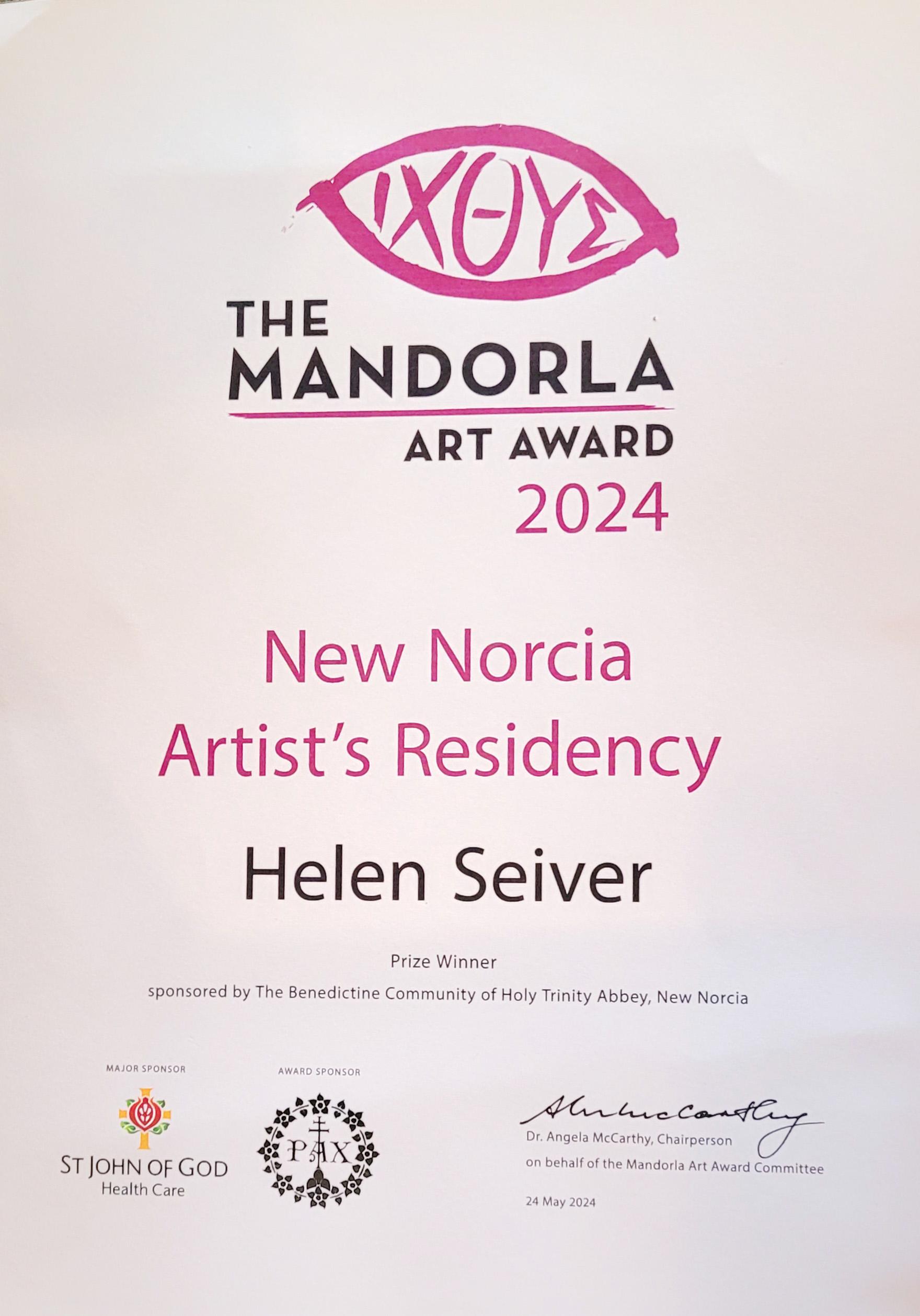 Mandorla Residency Award